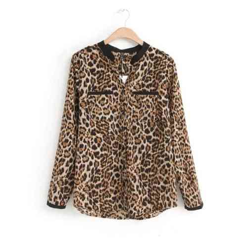 Жіноча блузка з довгим рукавом леопардовий Київ