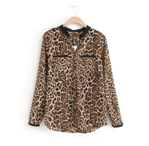 Жіноча блузка з довгим рукавом леопардовий Київ - фото 3