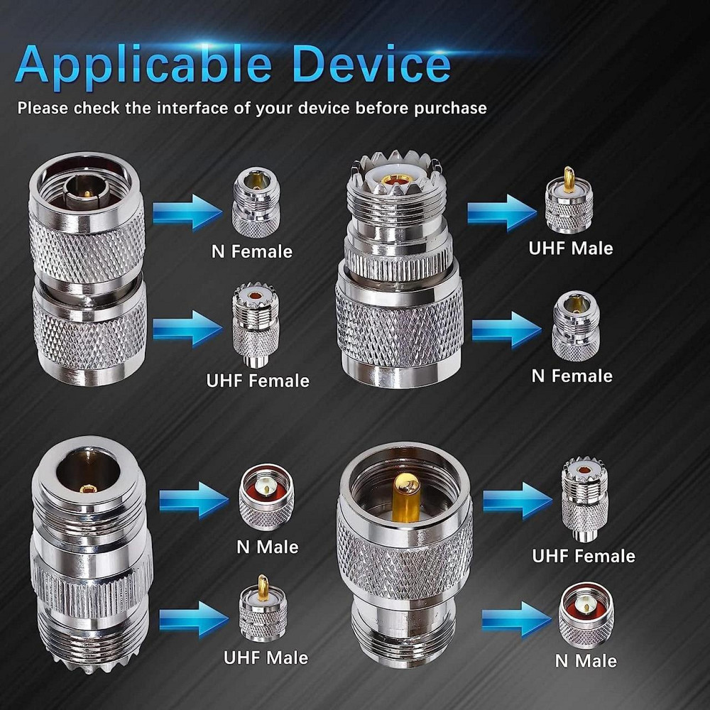 Комплект универсальных антенн: 14 адаптеров SMA, BNC, N, PL259, SO239 Киев - изображение 10