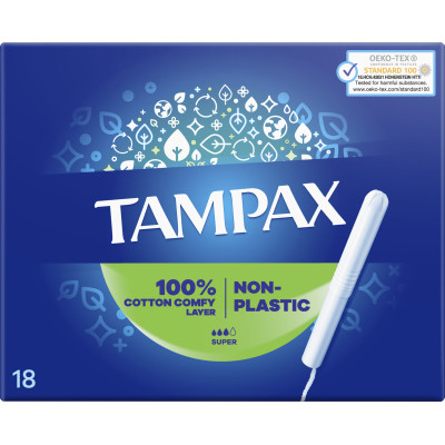 Тампоны Tampax Super с аппликатором 18 шт. (8006540716625) Винница - изображение 2
