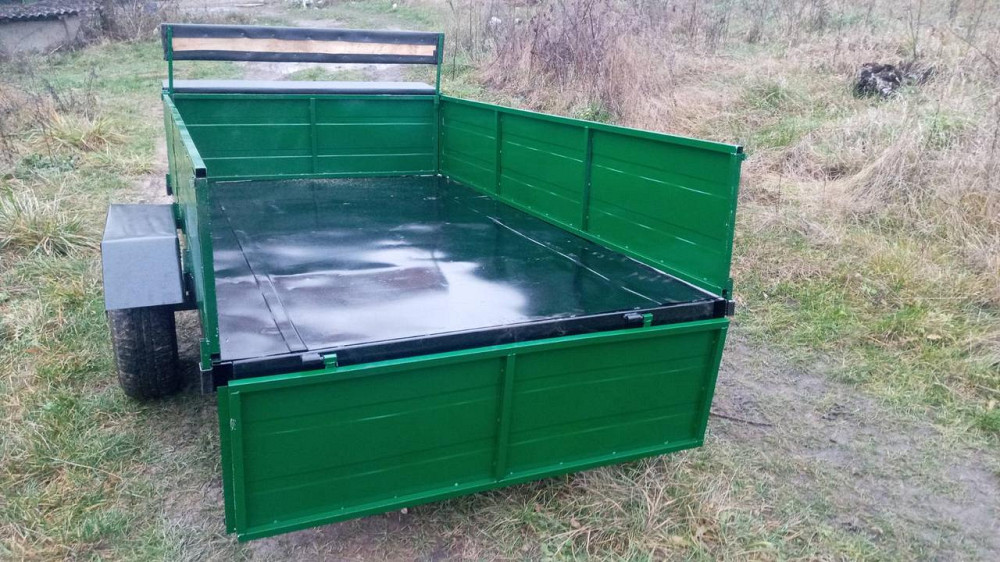Причіп до мотоблока ТМ «ШИП» 190×115×38 см | Розбірний, без спинки, під жигулівську маточину, без коліс Харків - фото 4