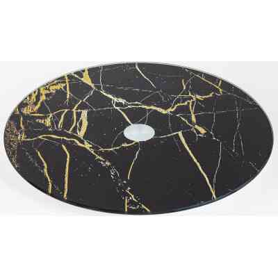 Тортовница Viva Marble поворотна низька 30 см Чорна (S3012/2-Z306) Винница