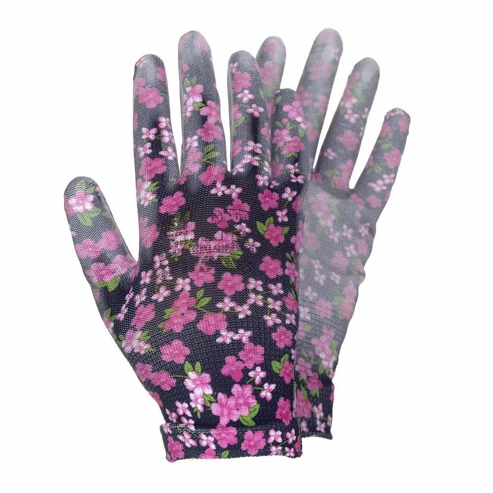 Рукавички трикотажні з частковим ПУ-покриттям р8 (чорні, манжет) SIGMA (9446501) Київ - фото 1