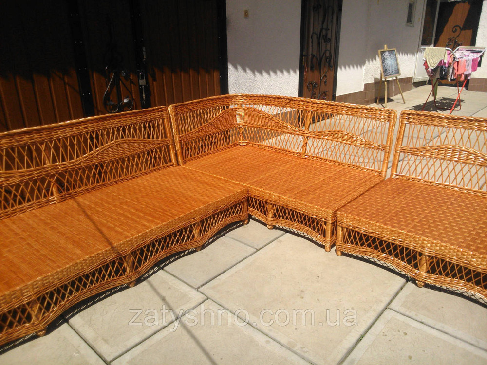 Диван уголок плетеный большой под заказ Киев - изображение 3