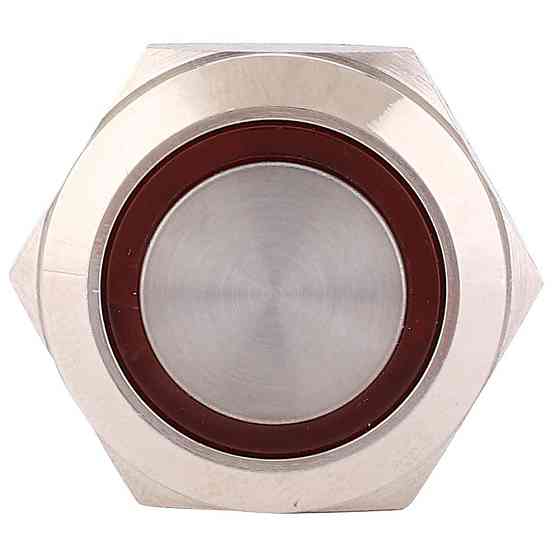 Кнопка 22мм повертаюча LED червона 9-24В Київ