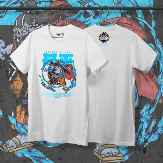 Футболка мужская с принтом Ван Пис Jinbei Размер 48 Anime0243 Днепр