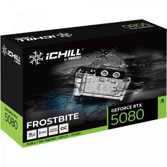 GeForce RTX5080 Inno3D ICHILL FROSTBITE, 16GB GDDR7, 256bit, PCI Express 5.0 Київ