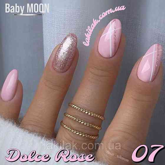 Гель-лак BABY MOON Dolce Rose №07 рожевий кремовий, 6 мл Херсон
