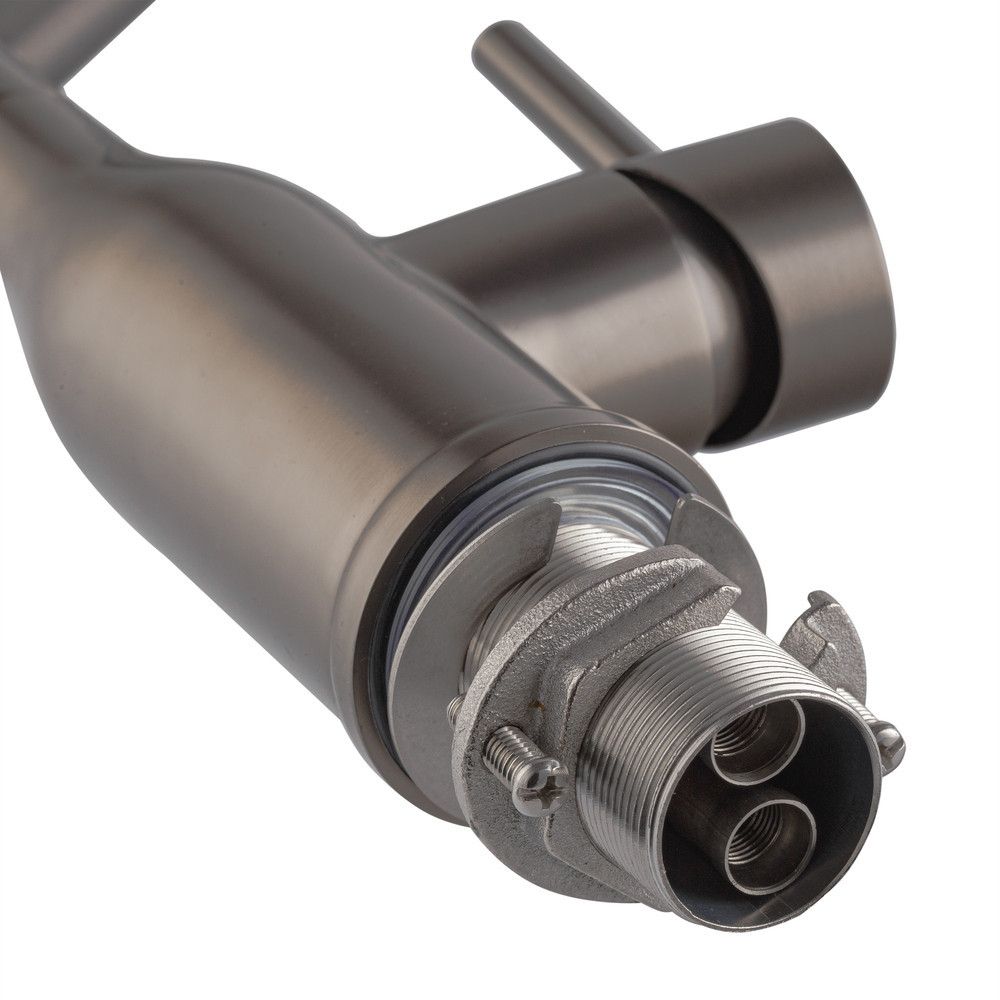 Кухонный смеситель Koer KI-70026-07 с черным силиконовым изливом KR5211 Харьков - изображение 8