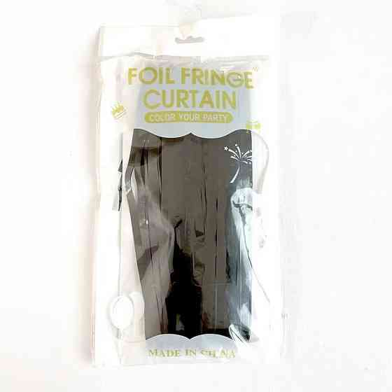 Дощик-штора фольгований для прикрашання фотозони, чорний Кам'янець-Подільський