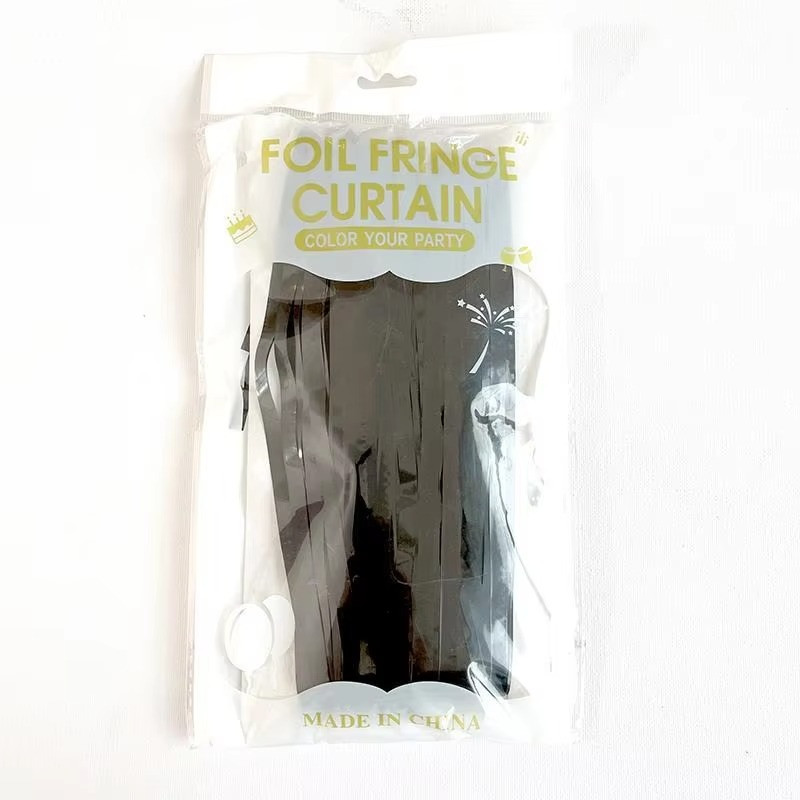 Дощик-штора фольгований для прикрашання фотозони, чорний Кам'янець-Подільський - фото 2