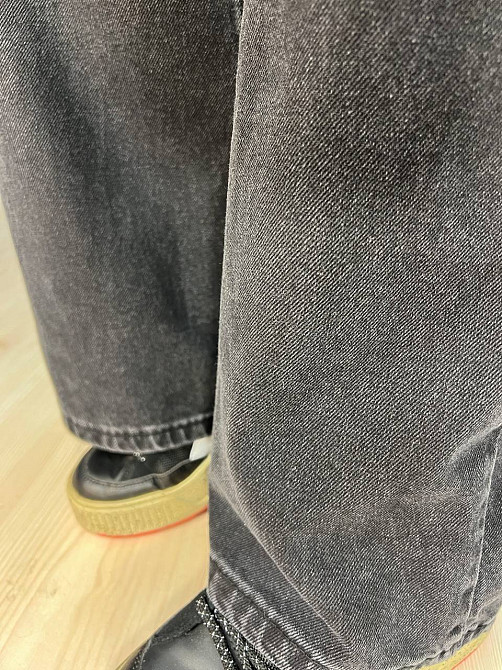 Джинсы женские Its Basic 2452 baggy jeans палаццо широкие от бедра вареные черные, черный, 38, 38, 7 Одесса - изображение 4