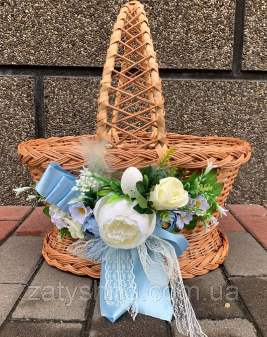 Кошик на Великдень плетений з лози Київ - фото 1