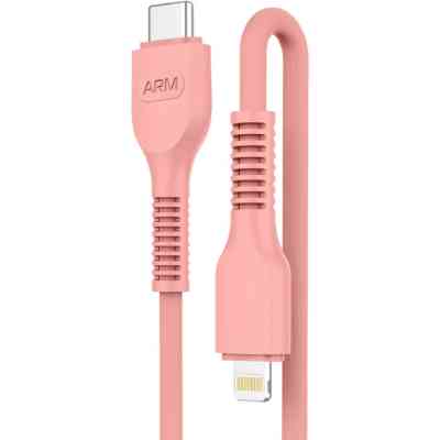 Дата кабель USB-C to Lightning 1.0m AR88 3A Peach Armorstandart (ARM65289) Винница