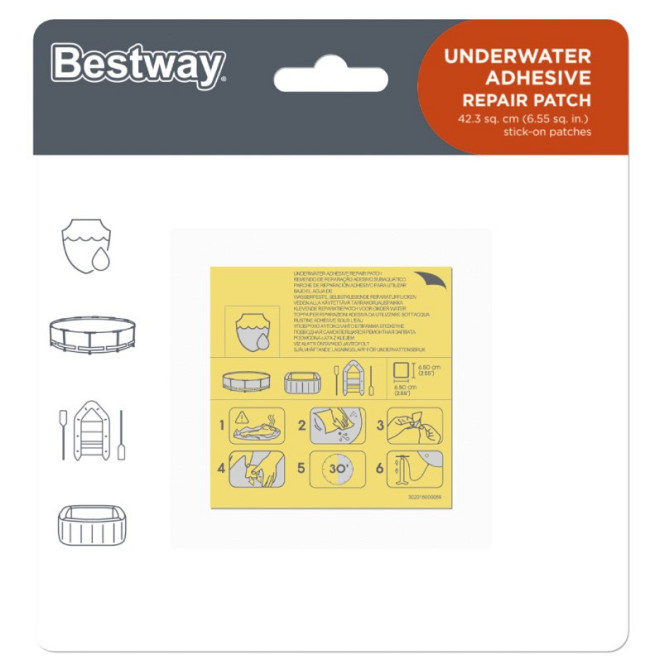 Ремкомплект для надувних виробів 62091 в наборі клей + плівка Вінниця - фото 1