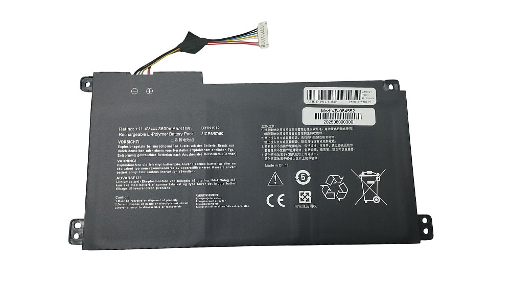 Аккумулятор для ноутбука Asus C31N1912 E410MA 11.4V Black 3600mAh OEM Вінниця - фото 1
