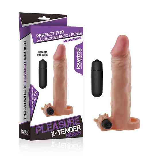 Насадка на член - Pleasure X-Tender Vibrating Penis Sleeve Add 2