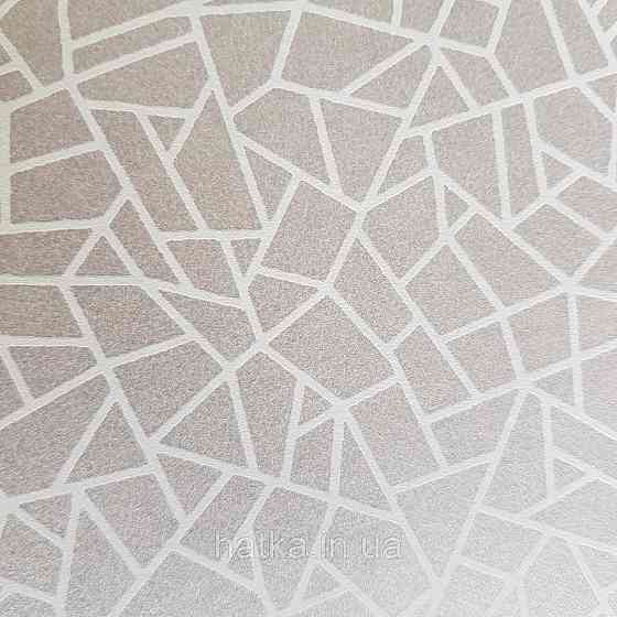 Шпалери флізелінові еко Galerie Metallic FX 0,53Х10 англія абстракція смуги білі структурних на сріблястому Київ