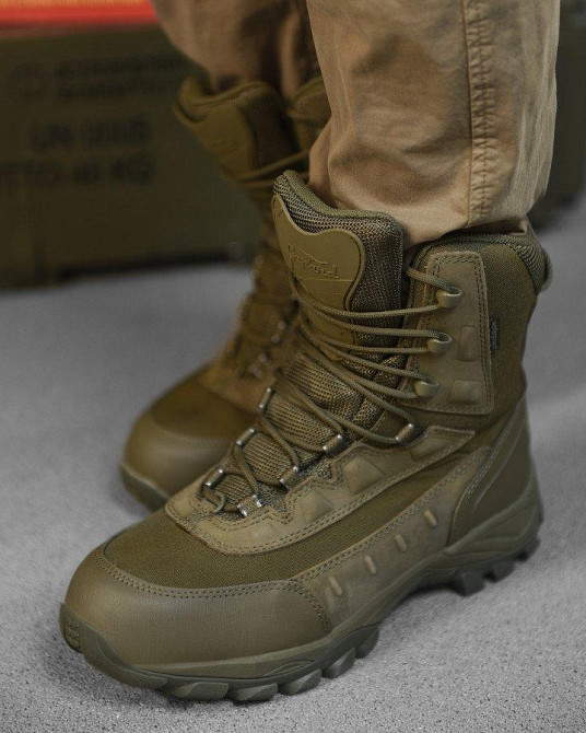 Зимові тактичні туфлі Gepard GP401 олива ВТ4753 Одеса - фото 2