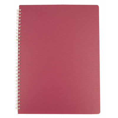 Тетрадь Buromax BARK A4 60 листов, клетка пластиковая обложка Малиновый (BM.24454154-29) Винница - изображение 1