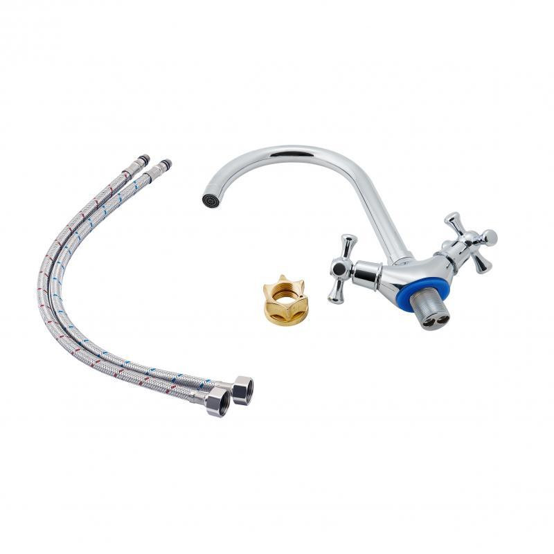 Смеситель для кухни Lidz (CRM) 75 21 271F-8, хром Киев - изображение 4