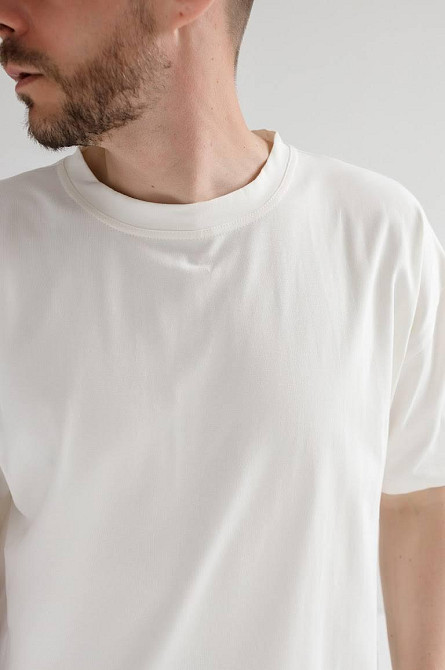 Футболка мужская оверсайз Белый 3XL/4XL Харьков - изображение 6