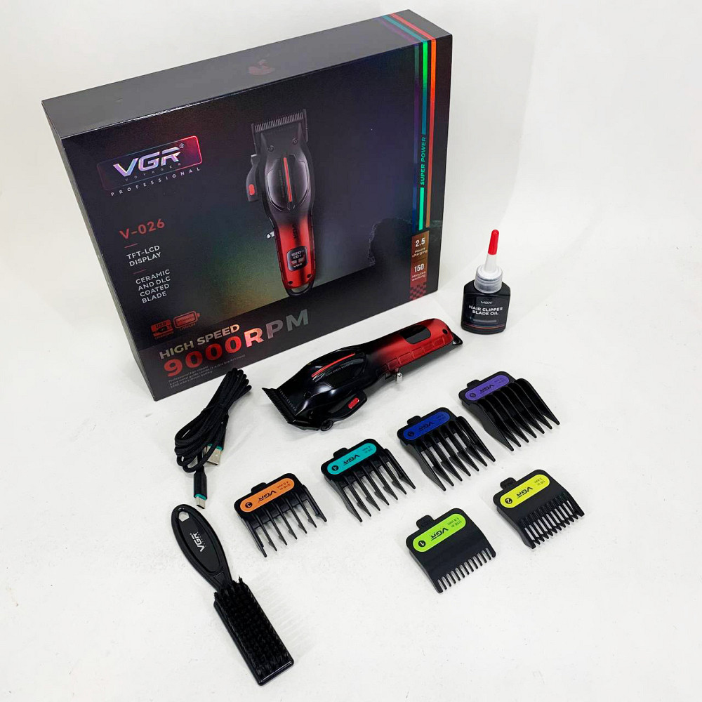 Машинка-тример для стрижки бездротова VGR, Універсальний тример для чоловіків, Тример бездротовий LQ-70 Івано-Франківськ - фото 10