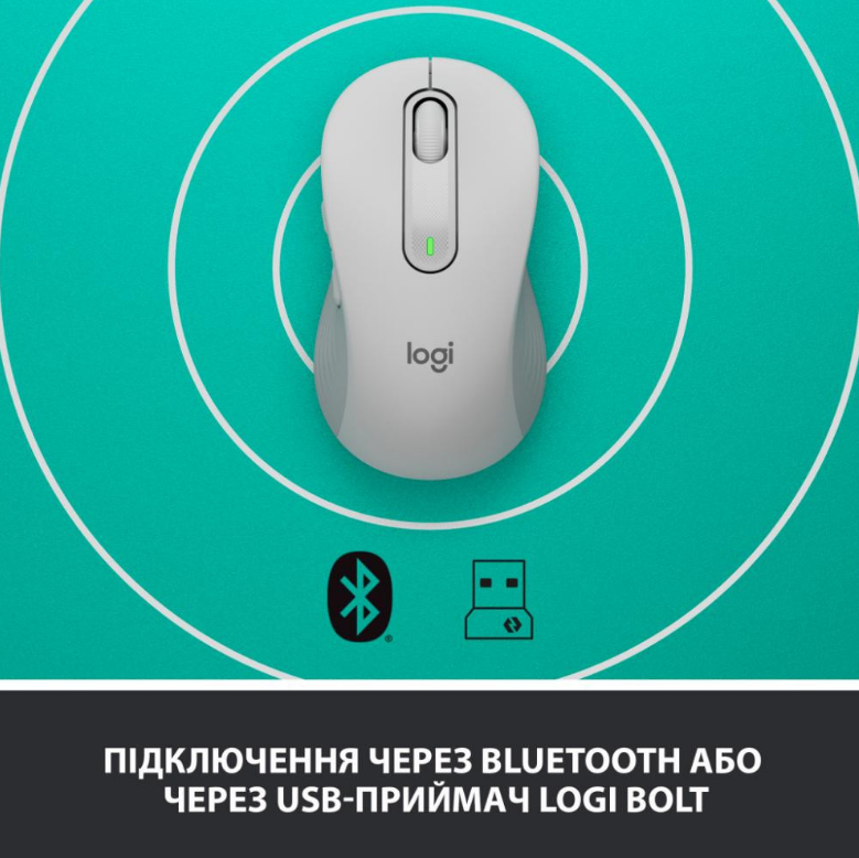 Мышь компьютерная Logitech Signature M650 Wireless OFF White B2B (910-006275) (6859756) Киев - изображение 5