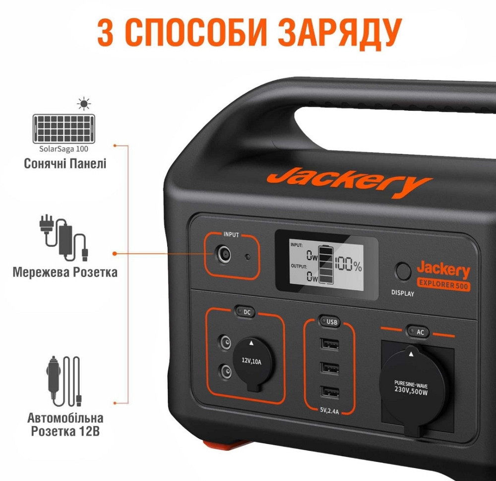 Jackery Explorer 500 Портативная зарядная электростанция. Харьков - изображение 5