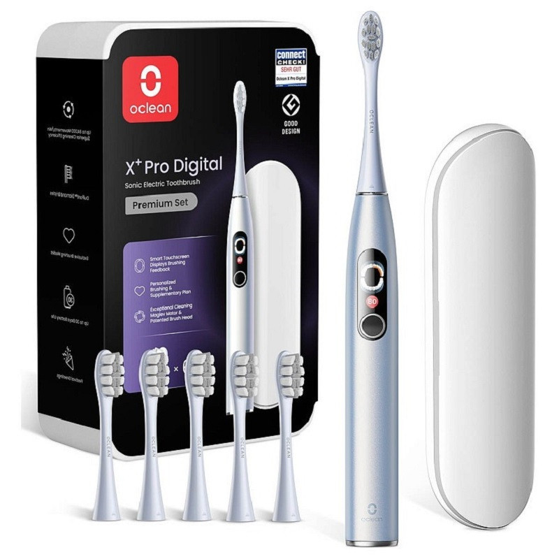 Розумна зубна електрощітка Oclean X Plus Pro Digital Silver (6970810556179) ( 11378 ) Харків - фото 1