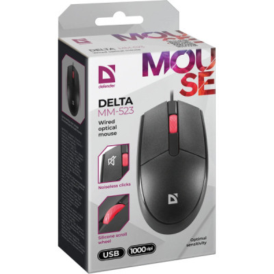 Мышка Defender Delta MM-523 USB Black (52523) Винница - изображение 5