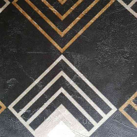 Шпалери вінілові на флізелін AS creation New-life геометрія квадрат коричневі, бежеві на чорному під Київ