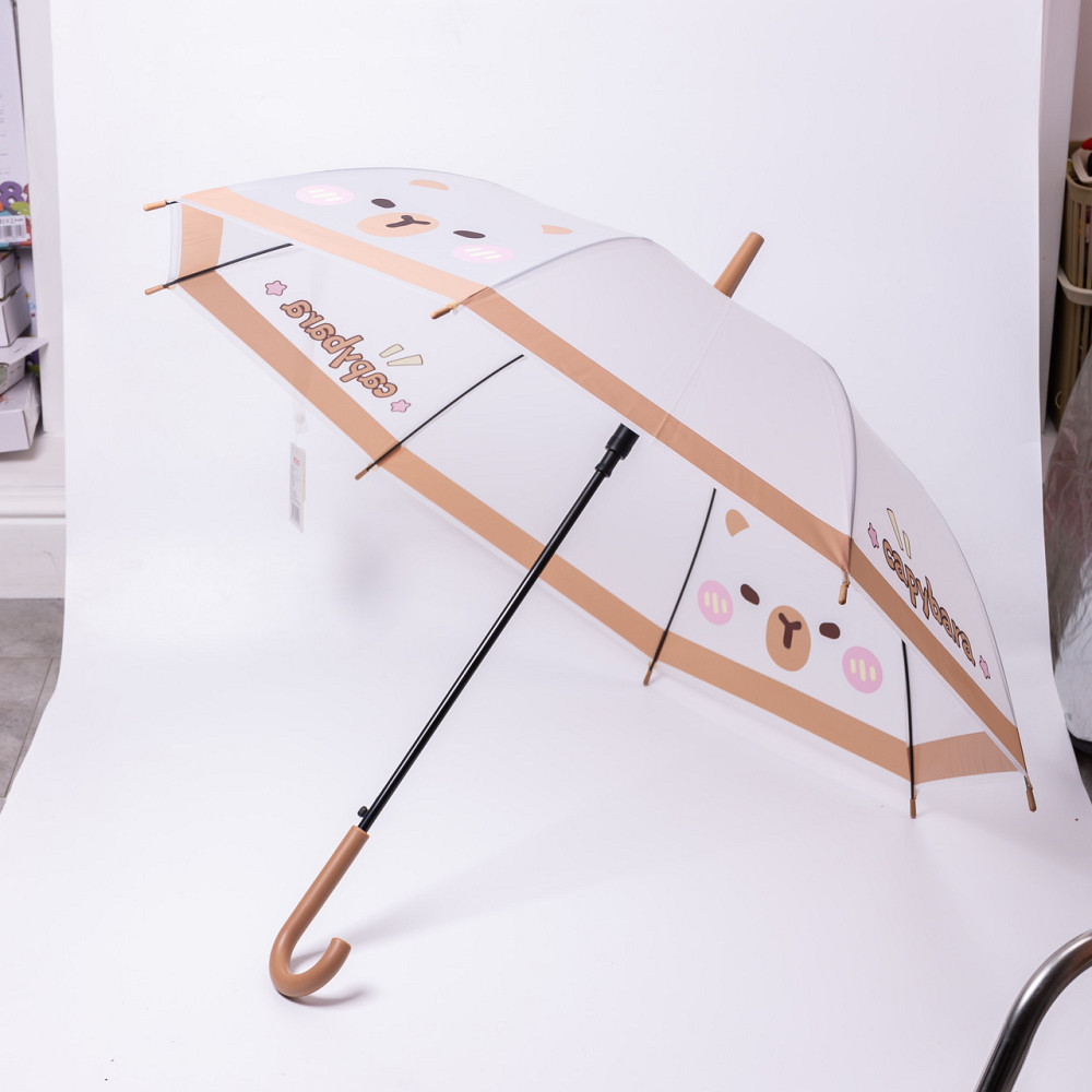 Класична парасолька-тростина напівавтомат з поліестеру 8 спиць діаметр 92 см HP-23-10 Київ - фото 1