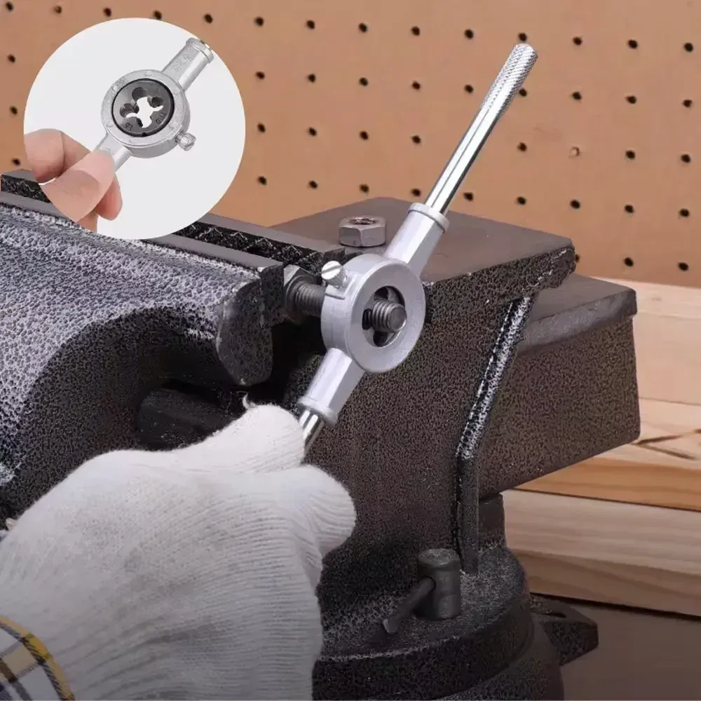 Набір мітчиків і плашок, 20 шт, у кейсі / Плашки для нарізання різьби / Плашки / Мітчики Київ - фото 6