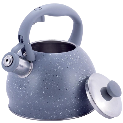 Чайник 2л нержавіюча сталь зі свистком з нейлоновою ручкою 1072GR KAMILLE Житомир