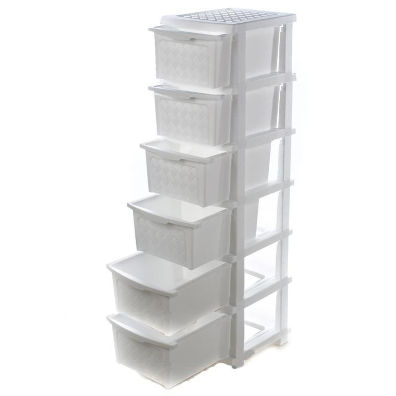 Комод пластиковый белый R-Plastic 