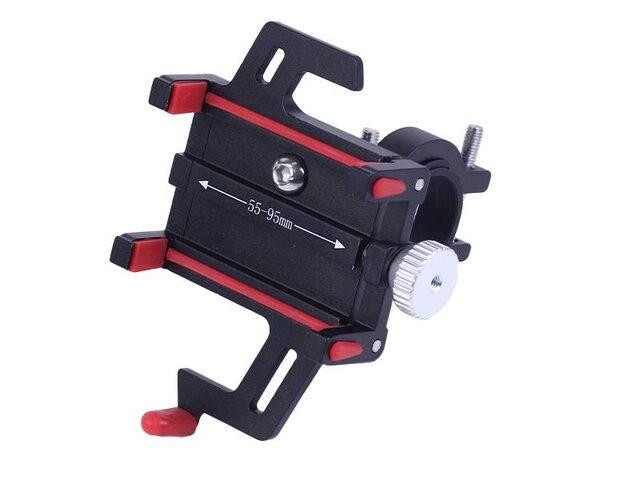 Держатель телефона HFCM-23 (крепление на руль), алюминий, красный Мукачево - изображение 2