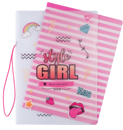 Зошит А4/48 кл. в пластиковій папці з малюнком 