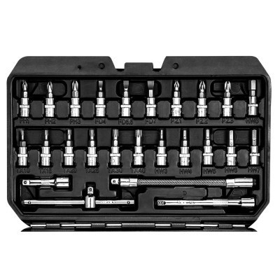 Набор головок Neo Tools 73шт, 1/2", 1/4", CrV, кейс (10-054) Винница - изображение 8