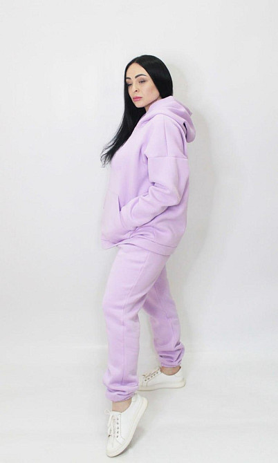 Женский спортивный костюм на флисе Сиреневый XS/S Харьков - изображение 8