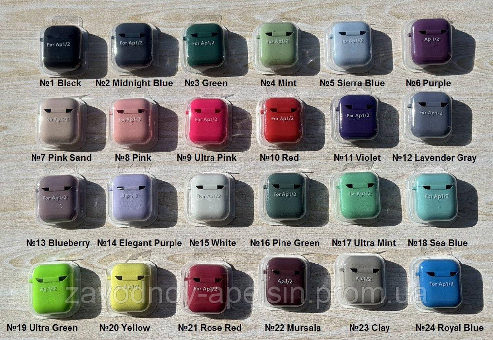 Чехол наушников AirPods 1 \ 2 Микрофибра (на выбор) Одесса - изображение 2