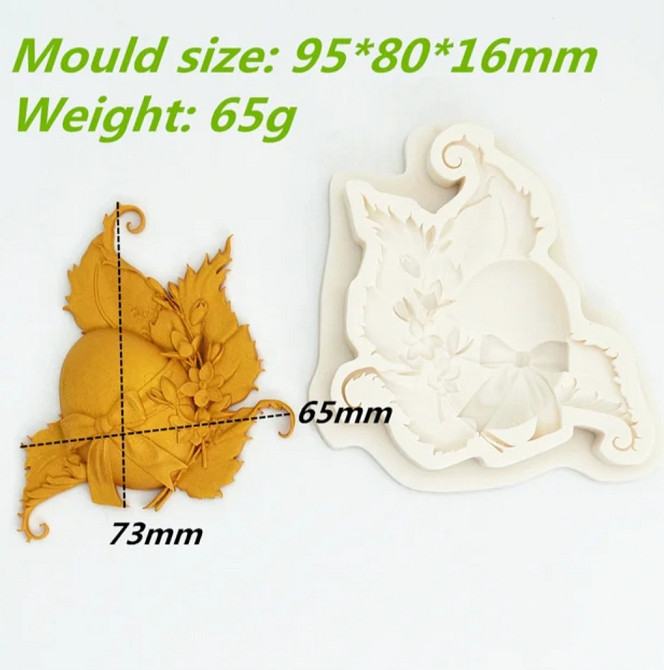 Молд силиконовый Яйцо 95 на 80 мм серый Киев - изображение 1