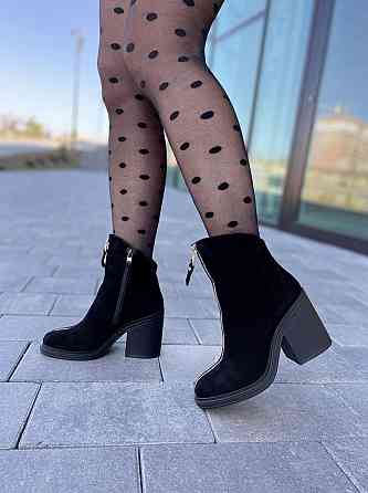 Lexi Жіночі черевики Lexi чорні натуральна замша каблук 9см (3048/1) Коломия