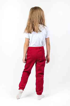 Дитячі теплі штани, червоні топ Крохатушка одяг Київ