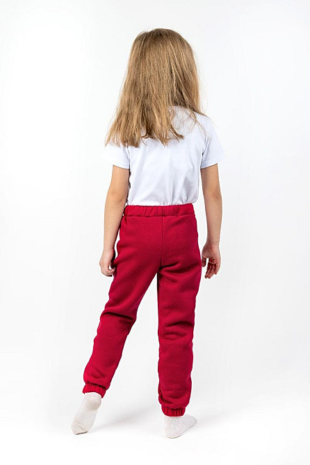 Дитячі теплі штани, червоні топ Крохатушка одяг Київ - фото 3