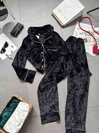 Жіноча домашня повсякденна велюрова піжама Одеса