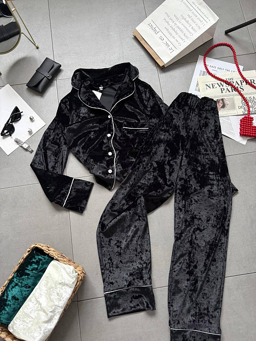 Женская домашняя повседневная велюровая пижама Одесса - изображение 2