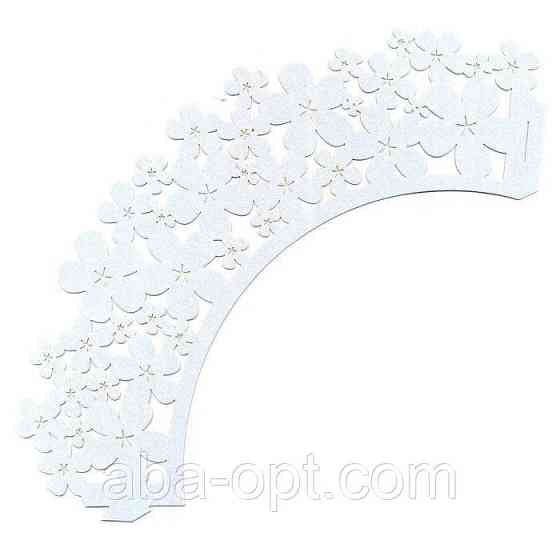 0378 Накладка паперова декоративна ажурна для маффінів різних кольорів (уп 20 шт) Одеса