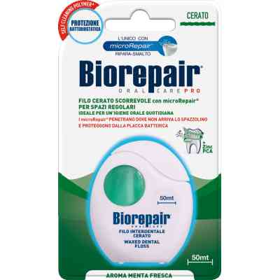 Зубна нитка Biorepair Щоденний захист з гідроксиапатитом 50 м (8017331038826) Вінниця