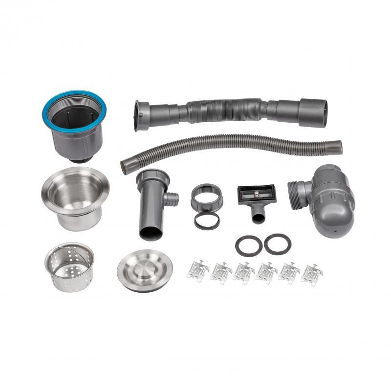 Кухонная мойка с нержавеющей стали H60х50 3.0/1.0 мм Brush с дозатор для моющего средства Киев - изображение 8